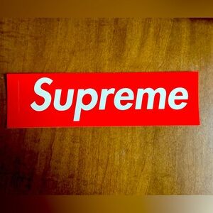 Genuine Supreme Sticker 8 inches x 2.25 inches. Many stickers available.